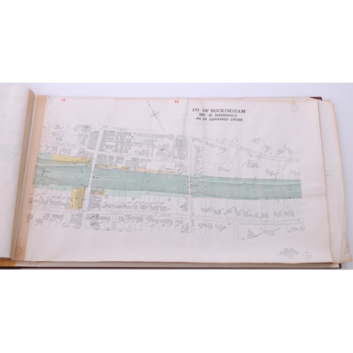 750 - Plans, BR PROPERTY BOARD, ACTON-AYNHO, SEER GREEN - RUISLIP section, 1976, coloured route plans, 31