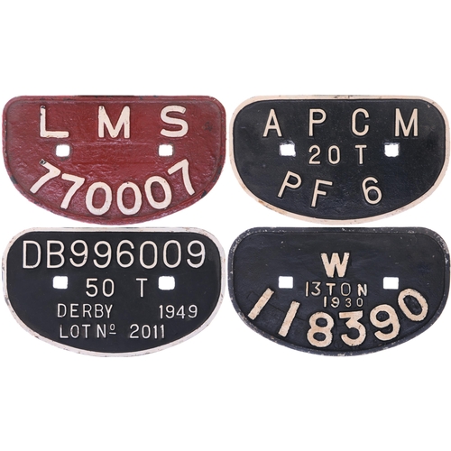 761 - D wagon plates , as shown. (4)