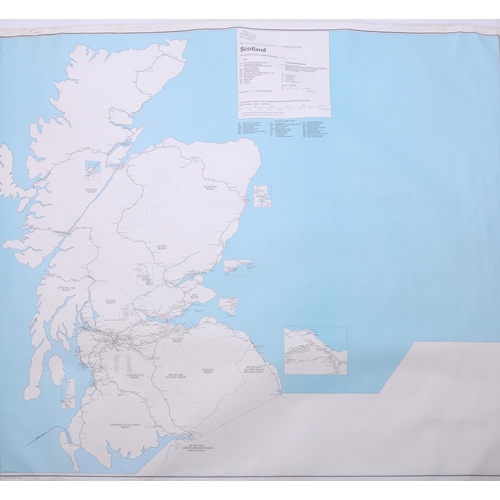 772 - BR system maps, 1980, by Geographia for BRB, two sheets covering UK, RCH map style, also BT quad roy... 