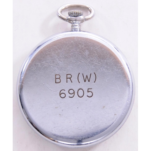 784 - BR(W) pocket watch by Montine, the back of the case marked BR(W) 6905, runs when wound.