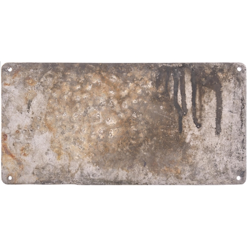 786 - Tenderplate, BRNO 27943, 1950 (Cyrillic), from the tender of a Russian 5ft Gauge Er Class 0-10-0, ca... 