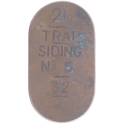 792 - Furness Railway lever plates from Plumpton Junction, engraved brass, as shown. (5)