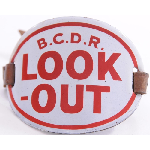 808 - Armband, B.C.D.R. LOOK-OUT, enamel.