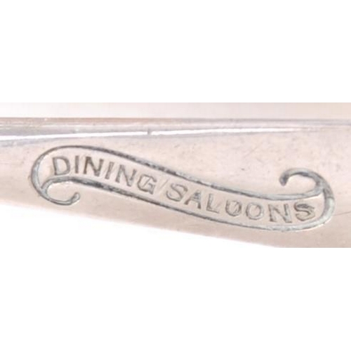 809 - Sugar tongs, LNWR Dining Saloons, with Britannia emblem, also another pair, EUSTON, in script letter... 