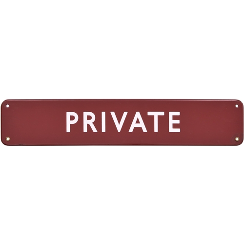 815 - BR(M) doorplate, PRIVATE, (f/f), enamel, 18