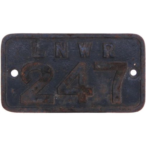 818 - Crane plate, LNWR 247, cast iron, 7¼