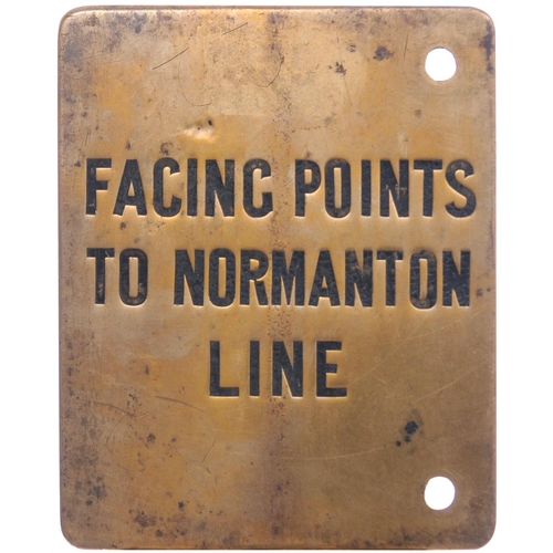 825 - MR lever backplates, FACING POINTS TO NORMANTON LINE / SIGNAL FROM SIDINGS TO COLLIERY LINE + AMBERG... 