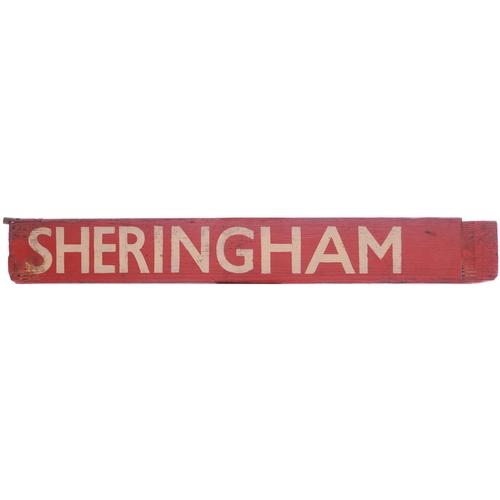 870 - Liverpool Street departure indicator plates, SHERINGHAM, ELY, BURY ST EDMUNDS, COLCHESTER, painted w... 