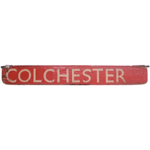 870 - Liverpool Street departure indicator plates, SHERINGHAM, ELY, BURY ST EDMUNDS, COLCHESTER, painted w... 