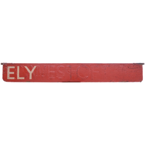 870 - Liverpool Street departure indicator plates, SHERINGHAM, ELY, BURY ST EDMUNDS, COLCHESTER, painted w... 