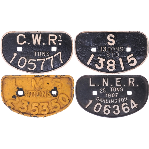 871 - D wagon plates , as shown. (4)