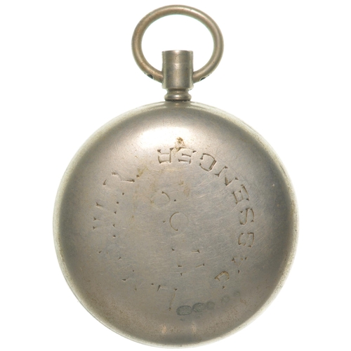 872 - Pocket watch, LSWR PASSENGER 1769, by CYMA, Swiss made, Arabic numerals, second hand, winder absent,... 