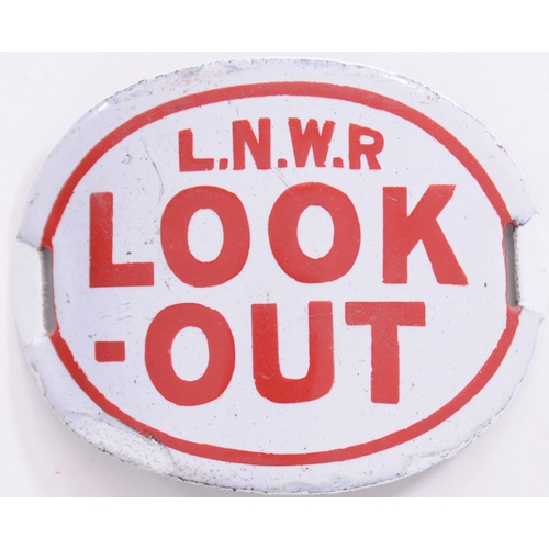 880 - Armbands, LNWR LOOK-OUT, enamel, differing styles. (2)