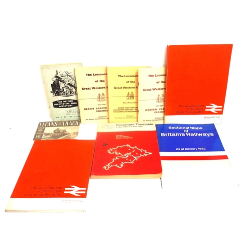 9 - Quantity of WTTs & Public timetables, Loco Shed Directory 1960, books including Bosnia - Hercegovina... 