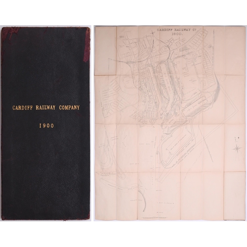 907 - Cardiff Railway Company, Plans of Docks, 1900, detailed plans of the docks area, 35½