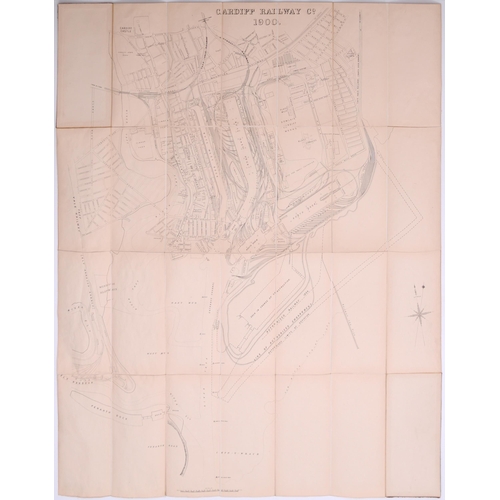 907 - Cardiff Railway Company, Plans of Docks, 1900, detailed plans of the docks area, 35½