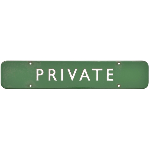 922 - BR(S) doorplate, PRIVATE, (f/f), enamel, 18