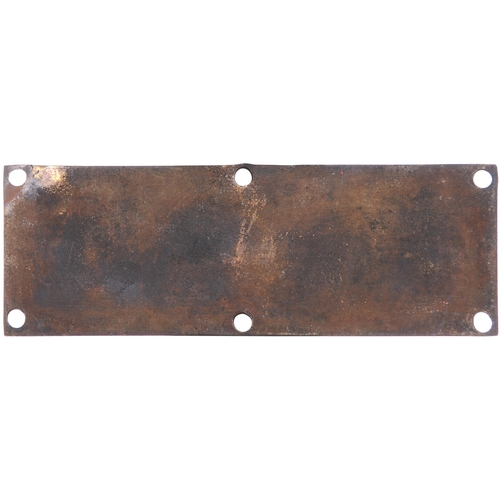 923 - Boiler plate, AVELING & PORTER, 3738, 1896, cast brass, 9¼x3¼