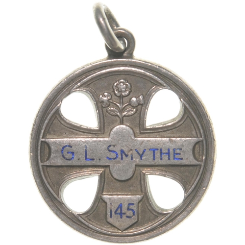 926 - LNWR directors pass, G L SMYTHE, 145, silver with blue enamel, 1…›