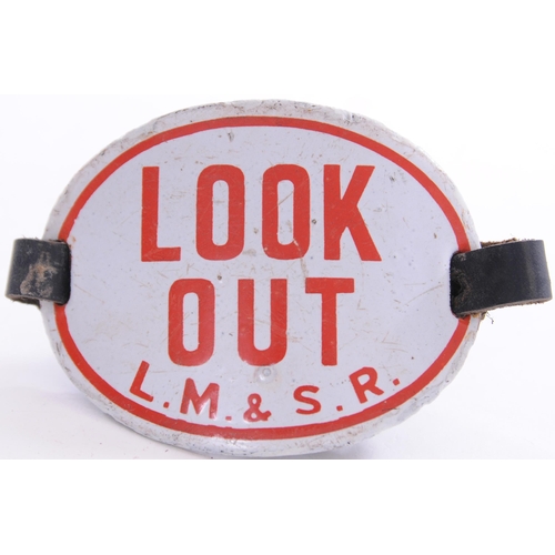 933 - Armbands, GWR, LM&SR, LNER, SR, all LOOK-OUT, enamel. (4)