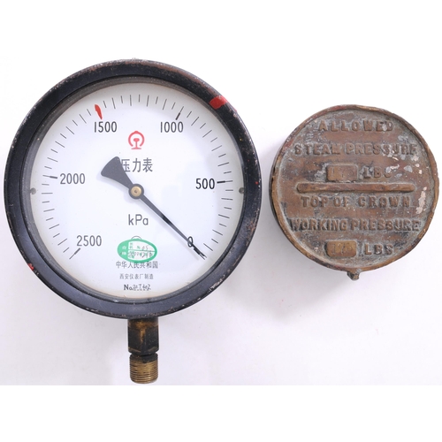 937 - Chinese loco pressure gauge, 6¼