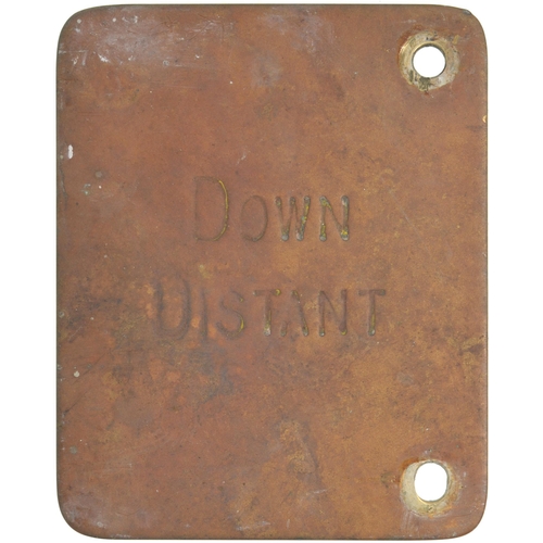 953 - Set of Midland Railway lever backplates for BINTON, SMJR, several with older engravings on the back,... 