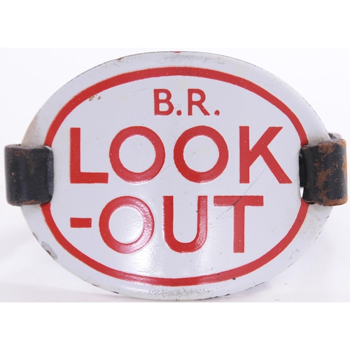 965 - Armbands, BR LOOK-OUT, BR PILOT-MAN, BRITISH TRANSPORT DOCKS 472, BRITISH RAILWAYS 1562, enamel. (4)