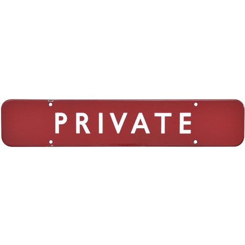 968 - BR(M) doorplate, PRIVATE, (f/f), enamel, 18