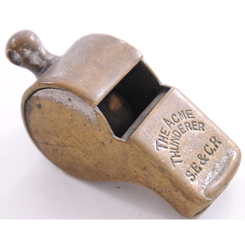 986 - SE&CR guard's whistle, initials on top, in working order.