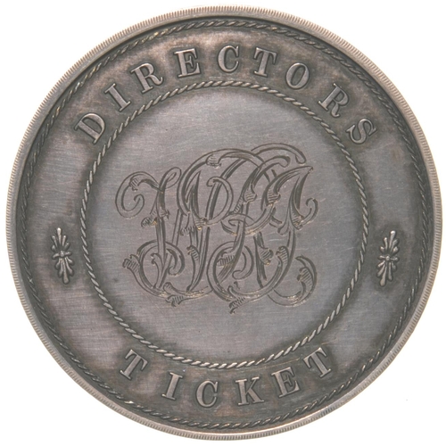 101 - A London and Greenwich Railway director's ticket depicting a train on the viaduct, silver 1½