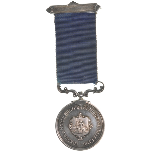 105 - An LNWR award, LONDON & NORTH WESTERN RY MINIATURE RIFLE CLUB, THE FRANK REE MEDAL, FOUNDED 1 FEB 19... 