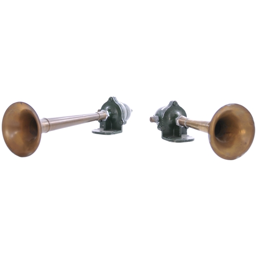 126 - A pair of Deltic air horns, from D9012 (55 012), CREPELLO. The horns were acquired by a Finsbury Par... 