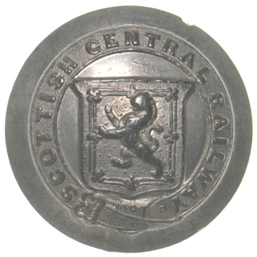 153 - A Scottish Central Railway uniform button. The company opened in 1848 and amalgamated with the Caled... 