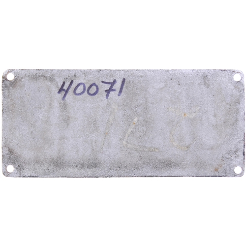 156 - A worksplate, ENGLISH ELECTRIC/VULCAN FOUNDRY 2793/D508, 1960, from a BR Class 40 No D271 allocated ... 