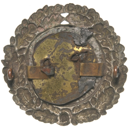 161 - A London, Brighton and South Coast Railway cap badge, 179, as used by ticket collectors, 2¼