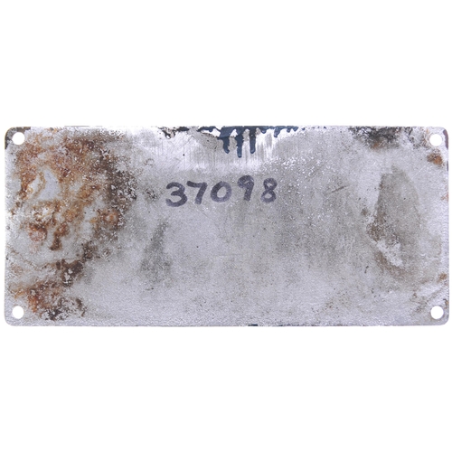 162 - A worksplate, ENGLISH ELECTRIC/VULCAN FOUNDRY 3227/D752, 1962, from a BR Class 37 No D6798, allocate... 