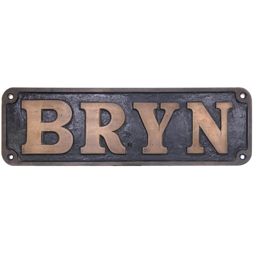 198 - A nameplate BRYN from Avonside Engine Co 1847 of 1920. A standard gauge 0-6-0ST new to Baldwins Ltd ... 