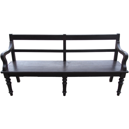 279 - A South Eastern Railway wooden platform bench originating from Addiscombe station, recovered at clos... 