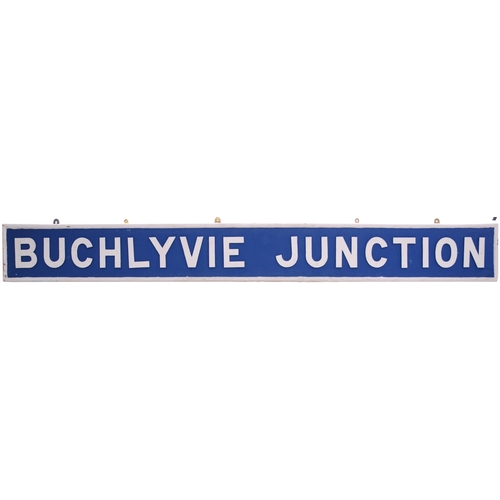 293 - A signal box nameboard, BUCHLYVIE JUNCTION, from the Forth and Clyde Junction route between Stirling... 