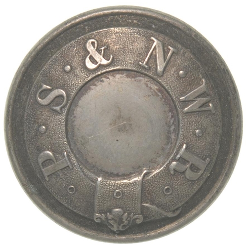 344 - A Potteries, Shrewsbury and North Wales Railway uniform button, nickel, 1