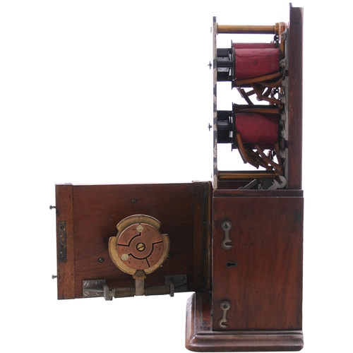 37 - An LBSCR double line Tyers rotary block instrument, with brass company plate and brass plate REIGATE... 