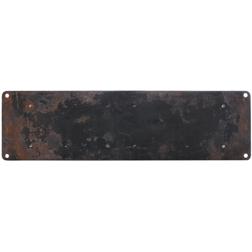 428 - A German smokebox numberplate, 23 11 02. Aluminium numerals on steel backplate, 27½