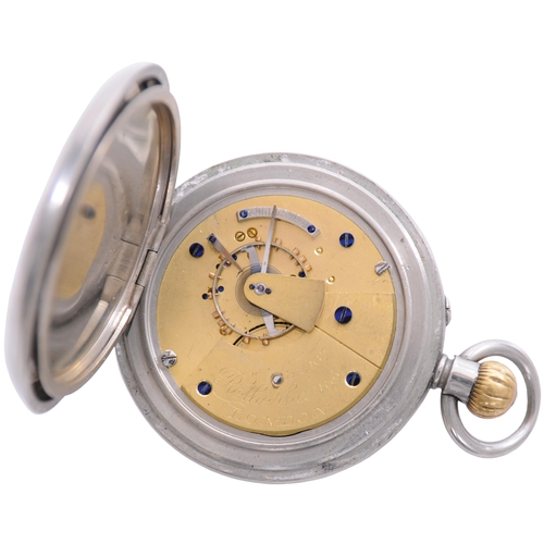 438 - A GWR pocket watch, by Rotherhams, London, the face marked GWR, the back engraved GWR 2155 in hatche... 