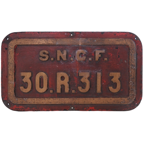 440 - A French tenderplate, SNCF, 30.R.313, Cast brass, 22