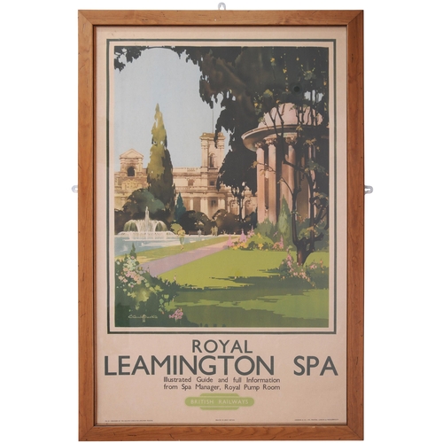 49 - A BR(W) double royal poster, ROYAL LEAMINGTON SPA, by Claude Buckle, presented in a good quality fra... 