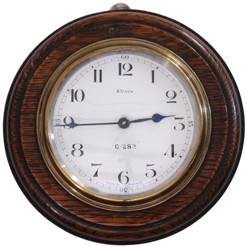 52 - A GWR eight day office clock, with 4