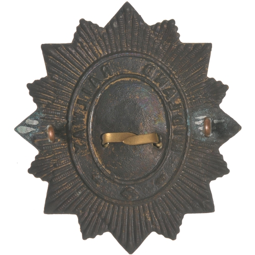 68 - A Midland Railway Police helmet badge, with wyvern in the centre, 2½