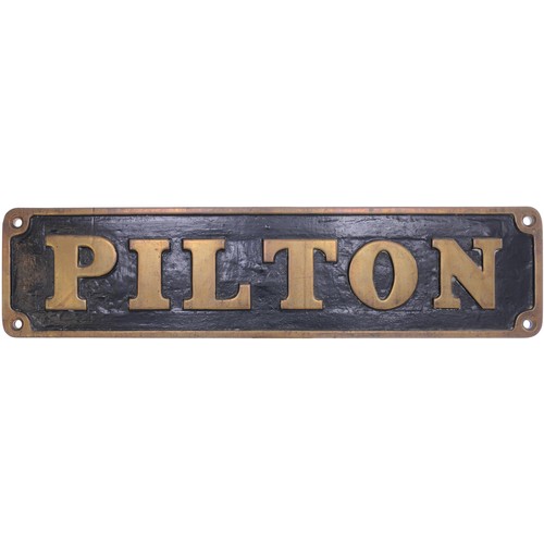 178 - An industrial locomotive nameplate, PILTON, and its matching worksplate, AVONSIDE ENGINE Co 1832 of ... 