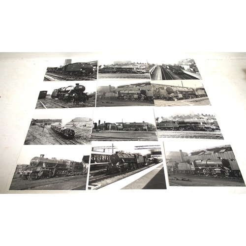 1006 - A collection of Black and White photographs featuring LMS/BR Moguls between 42945-42961, 5½