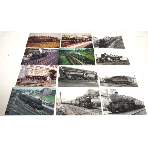 1007 - A collection of Black and White photographs featuring LMS/BR Moguls between 42962-42984, 5½